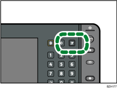 Kuva Keskeytys-näppäimestä.