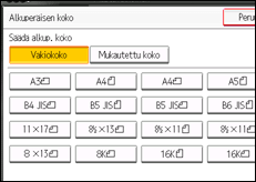 Kuva laitteen näytöstä