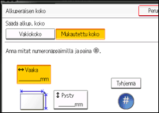 Kuva laitteen näytöstä
