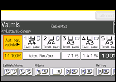 Kuva laitteen näytöstä
