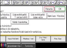 Kuva laitteen näytöstä