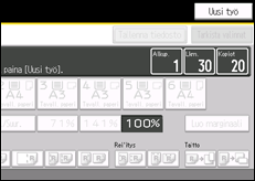 Kuva laitteen näytöstä