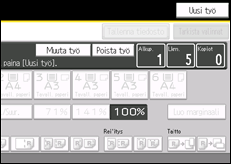 Kuva laitteen näytöstä