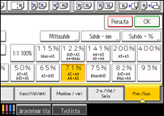 Kuva laitteen näytöstä