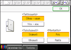 Kuva laitteen näytöstä