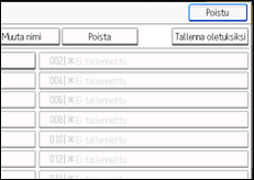 Kuva laitteen näytöstä