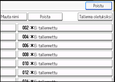 Kuva laitteen näytöstä