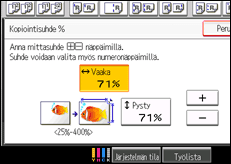 Kuva laitteen näytöstä
