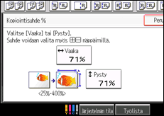 Kuva laitteen näytöstä