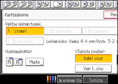 Kuva laitteen näytöstä