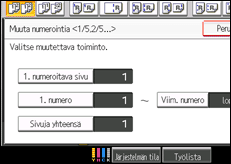 Kuva laitteen näytöstä