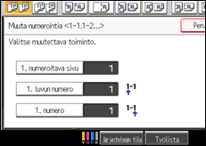Kuva laitteen näytöstä