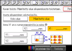 Kuva laitteen näytöstä