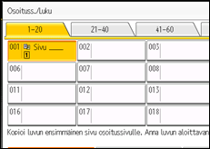 Kuva laitteen näytöstä