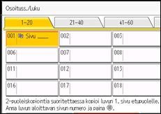 Kuva laitteen näytöstä