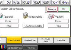 Kuva laitteen näytöstä
