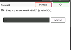Kuva laitteen näytöstä