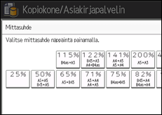 Kuva laitteen näytöstä