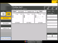 Kuva laitteen näytöstä
