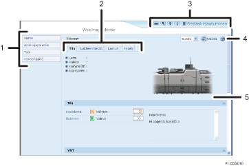 Numeroitu Internet-selaimen näytön kuva
