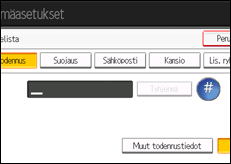 Kuva laitteen näytöstä