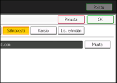 Kuva laitteen näytöstä