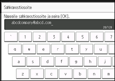 Kuva laitteen näytöstä