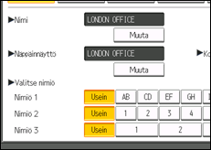 Kuva laitteen näytöstä
