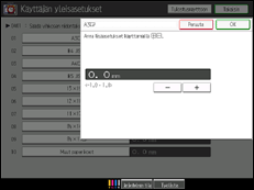 Kuva laitteen näytöstä