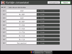 Kuva laitteen näytöstä