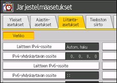 Kuva laitteen näytöstä