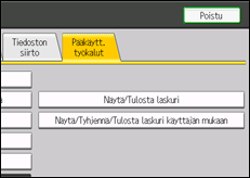 Kuva laitteen näytöstä