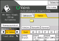 Kuva laitteen näytöstä