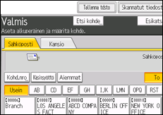Kuva laitteen näytöstä
