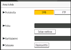 Kuva laitteen näytöstä
