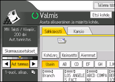 Kuva laitteen näytöstä