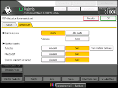 Kuva laitteen näytöstä