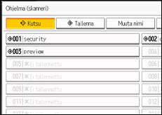 Kuva laitteen näytöstä