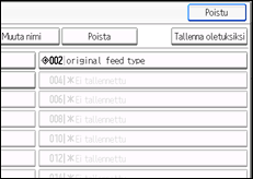 Kuva laitteen näytöstä
