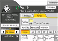 Kuva laitteen näytöstä