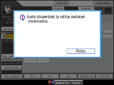 Kuva laitteen näytöstä