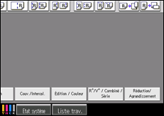 Illustration de l'écran du panneau de commande