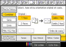 Illustration de l'écran du panneau de commande