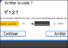Illustration de l'écran du panneau de commande