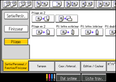 Illustration de l'écran du panneau de commande