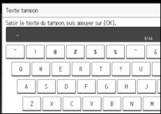 Illustration de l'écran du panneau de commande