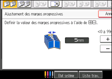 Illustration de l'écran du panneau de commande