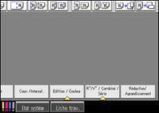 Illustration de l'écran du panneau de commande