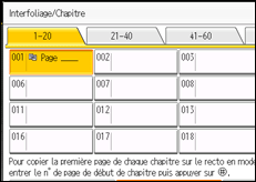 Illustration de l'écran du panneau de commande