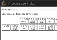 Illustration de l'écran du panneau de commande